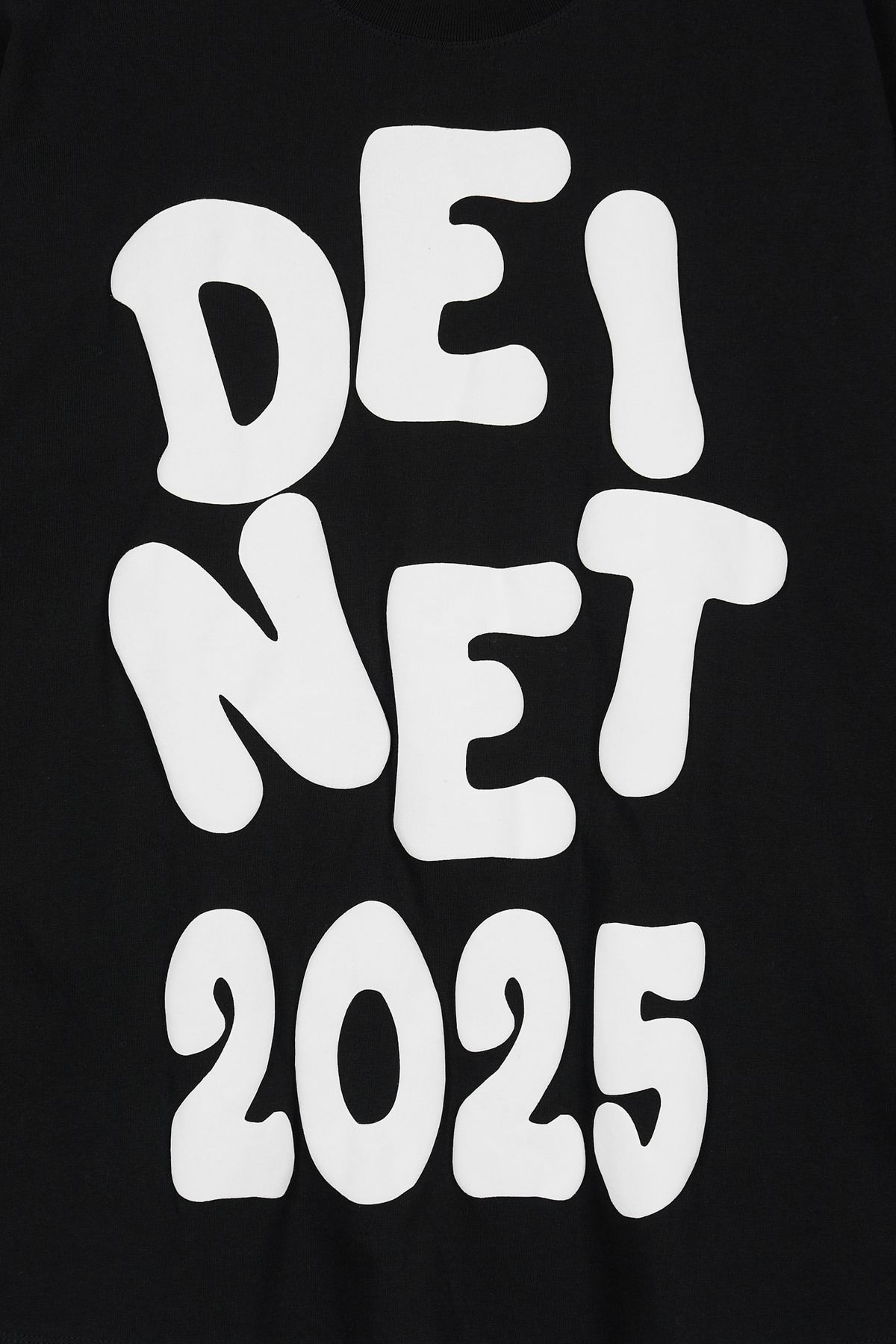다이닛(DEINET) DEINET BOLD LOGO T-SHIRTS IN BLACK