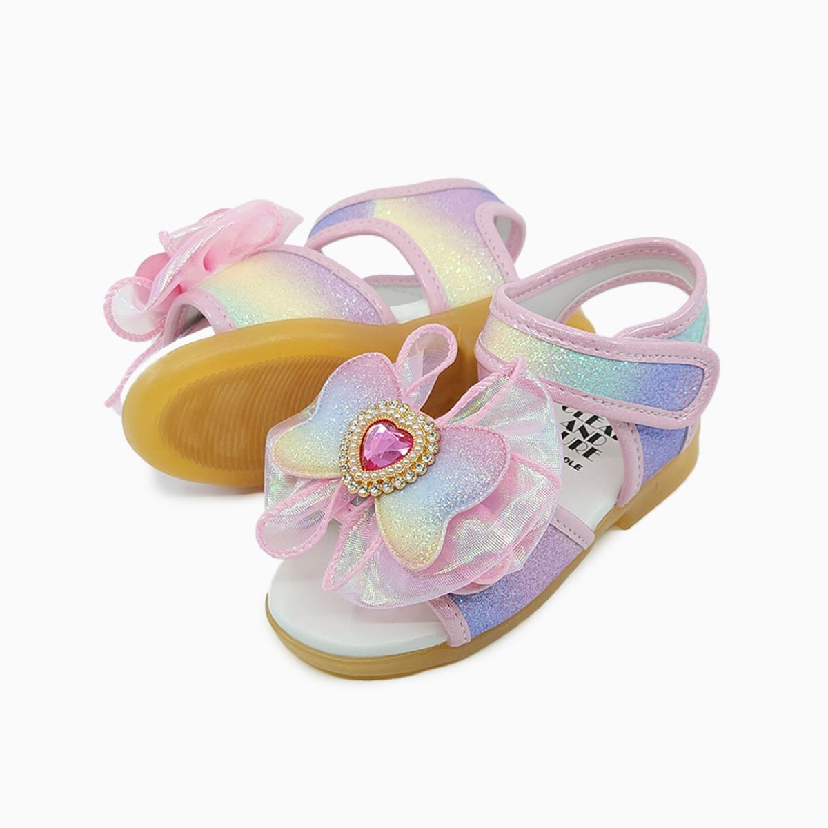 베이비솔(BABYSOLE) 하트팝 LED 샌들