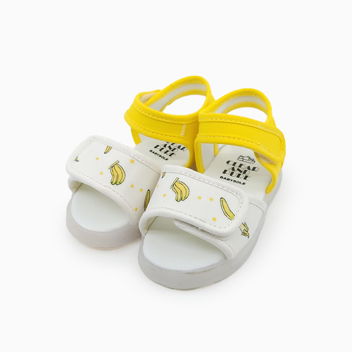 베이비솔(BABYSOLE) 바나나 LED 샌들