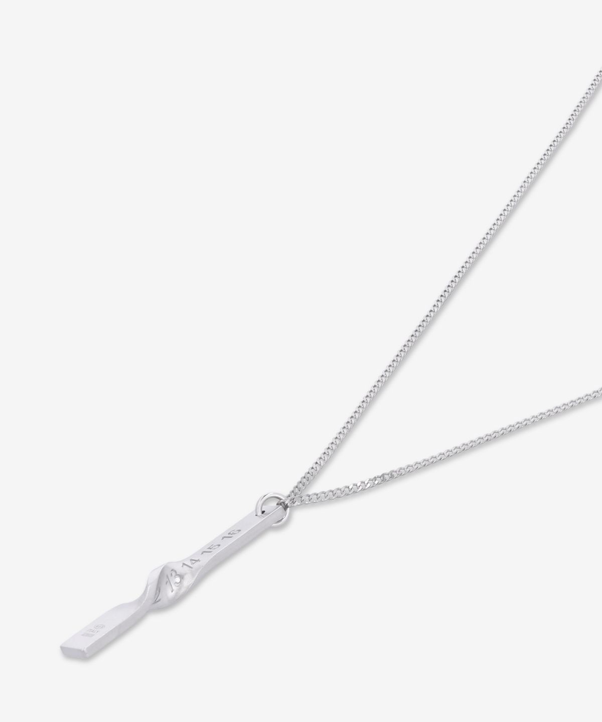 메종 마르지엘라(MAISON MARGIELA) 트위스트 넘버링 목걸이 - 실버 / SM1UU0020S12975951