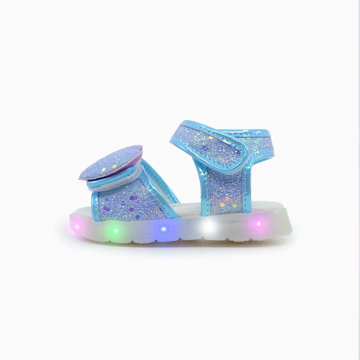 베이비솔(BABYSOLE) 썸머클로이하트 LED 샌들