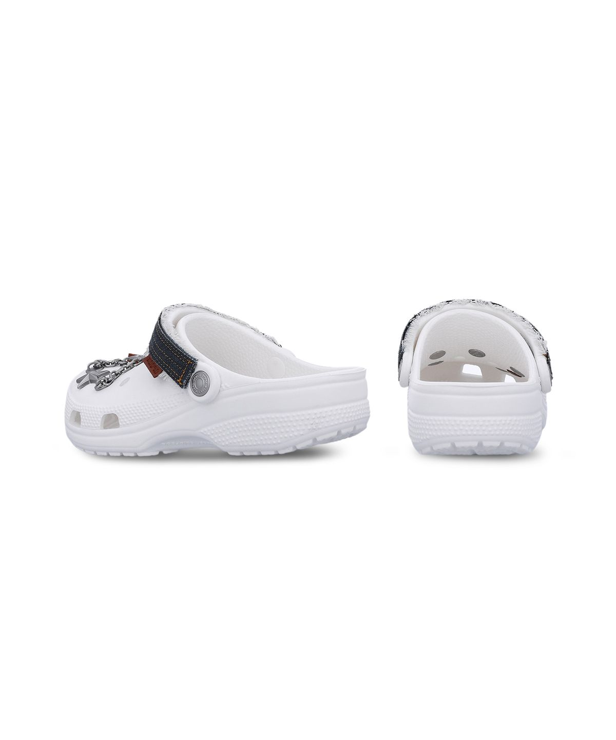 크록스(CROCS) 클래식 서머 데님 클로그 - 화이트 / 211988-100