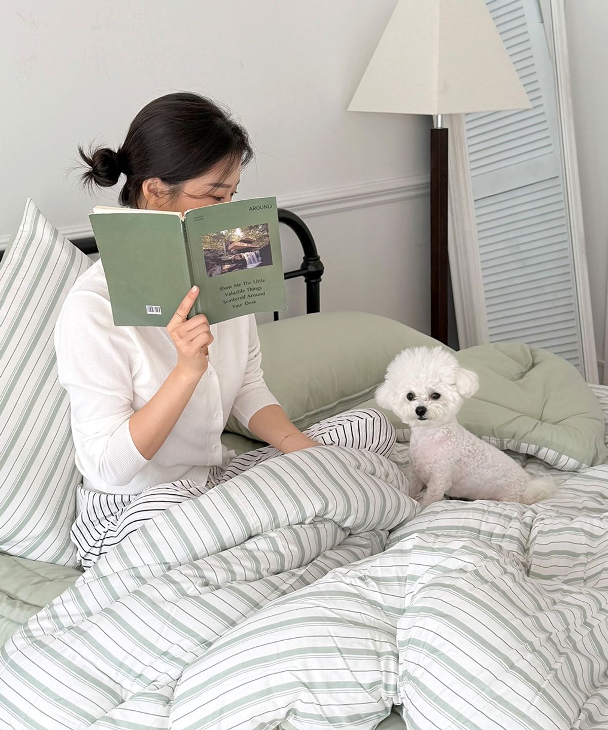 아름드리홈(AREUMDREE HOME) 부드러운 렌징 모달 스트라이프  사계절/간절기/여름 냉감 차렵이불 세트 SS/Q/LK 6컬러