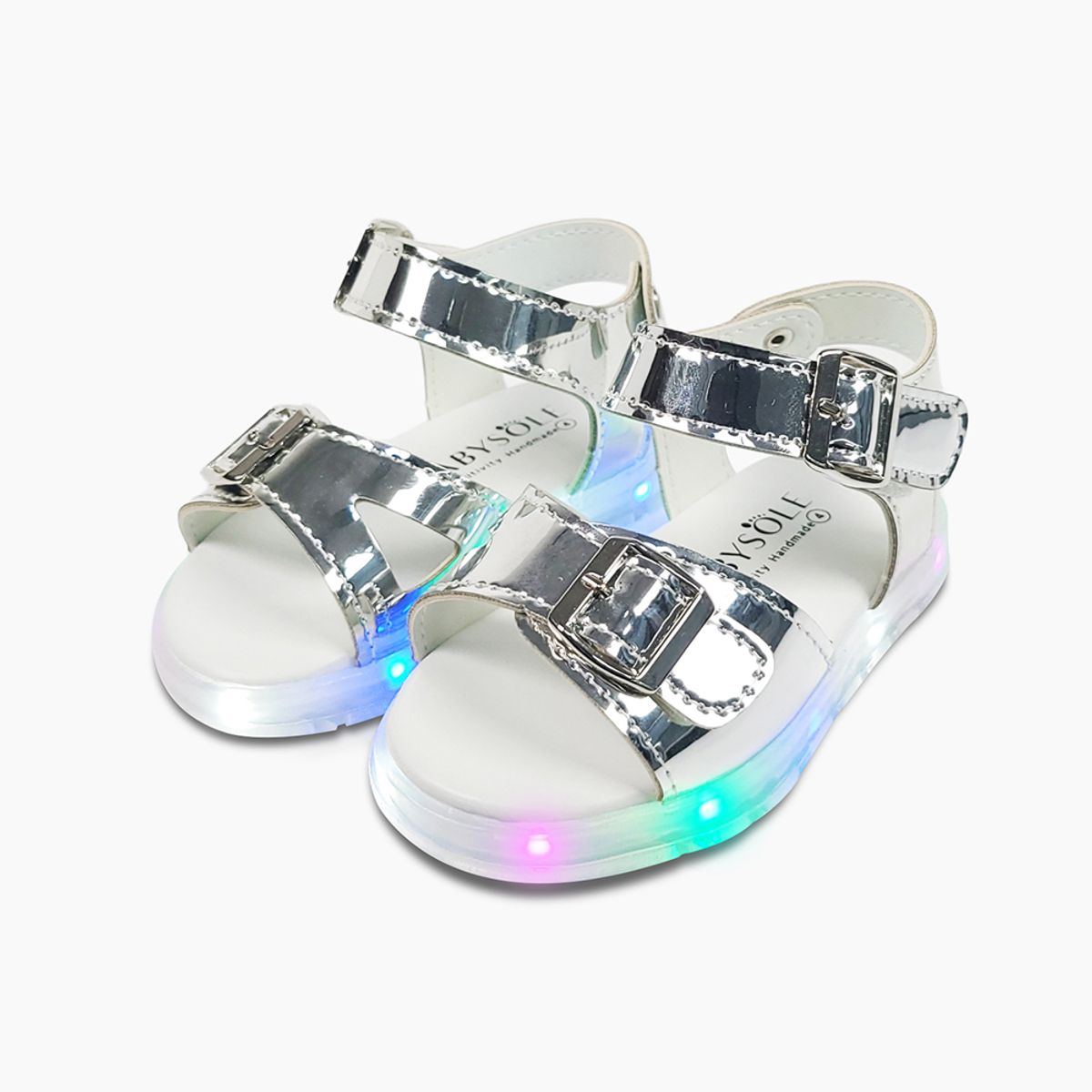 베이비솔(BABYSOLE) 미러스타LED샌들