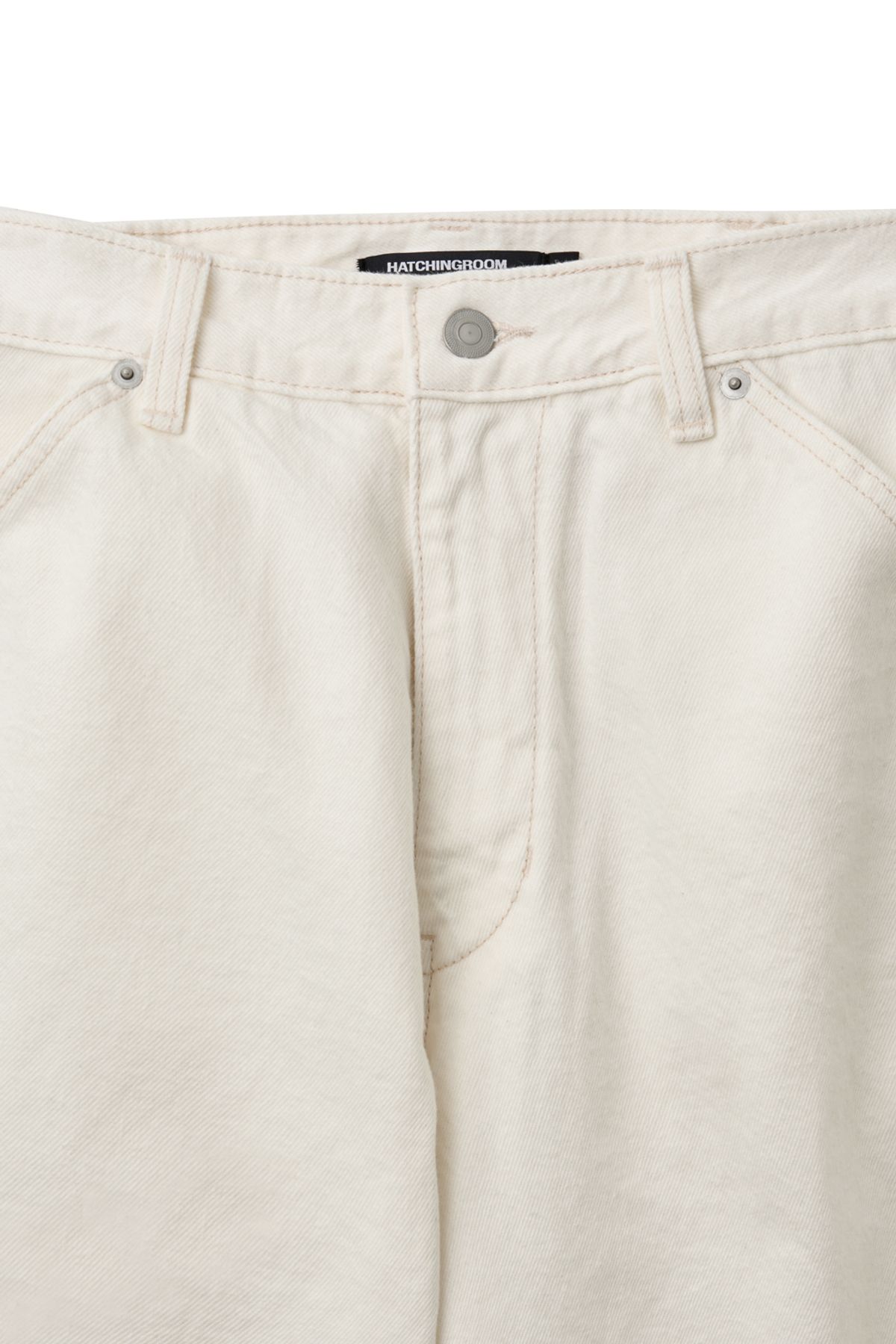 해칭룸(HATCHINGROOM) Wide Curve Jeans Eggshell