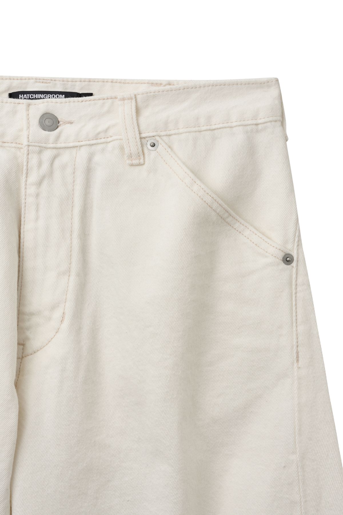 해칭룸(HATCHINGROOM) Wide Curve Jeans Eggshell