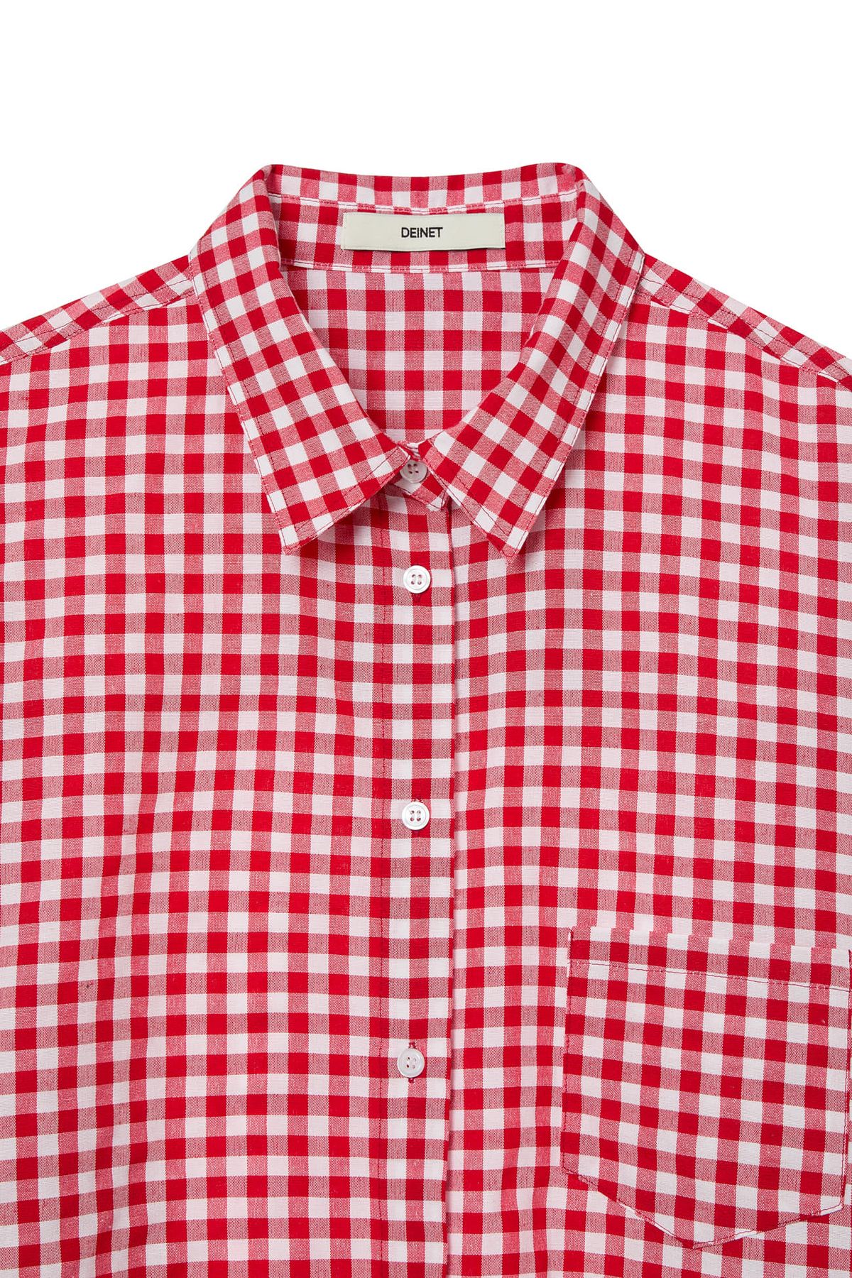 다이닛(DEINET) DEINET OVERFIT CHECK SHIRTS IN RED