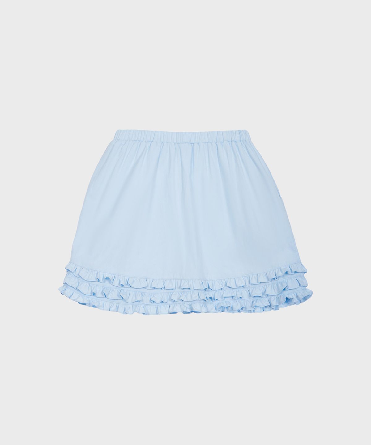 알키알카(ALKI ALKA) Pintuck Frill Skirt (Blue)