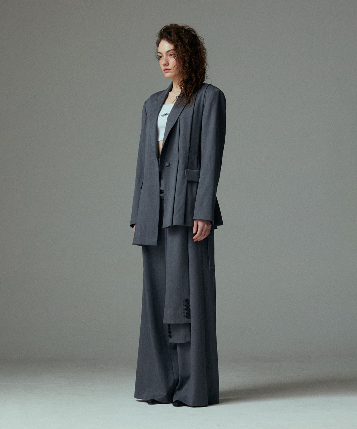 므아므(MMAM) Unbalance tuck jacket