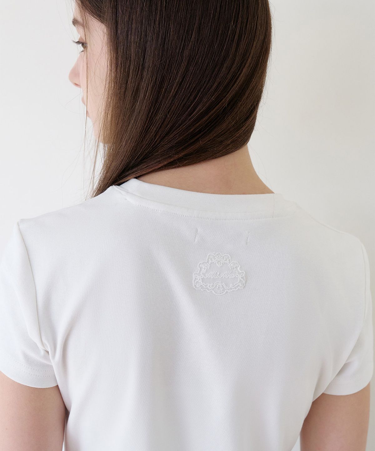 알키알카(ALKI ALKA) Slim T-Shirt (White)