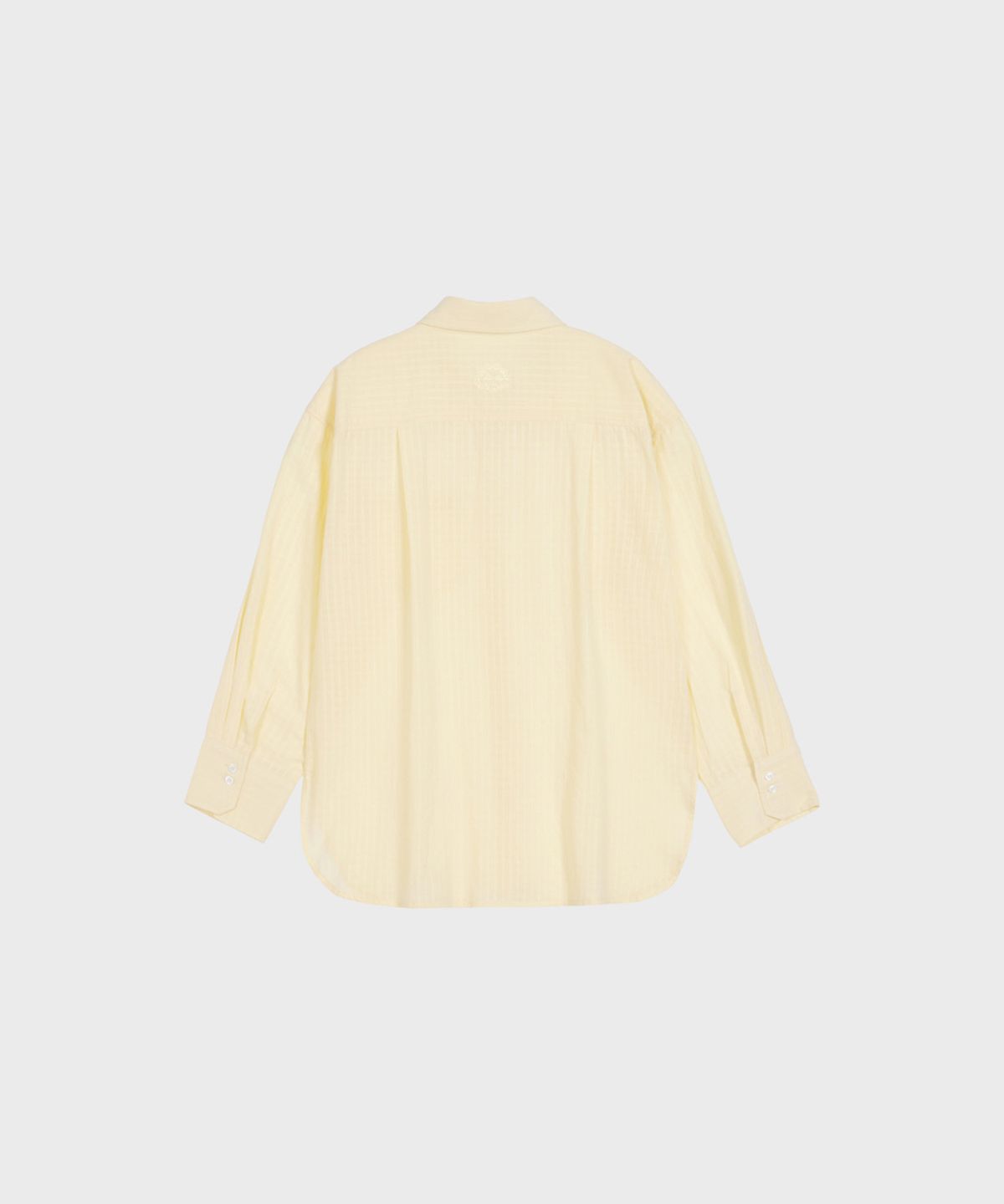 알키알카(ALKI ALKA) Loose-Fit Check Shirt (Butter)
