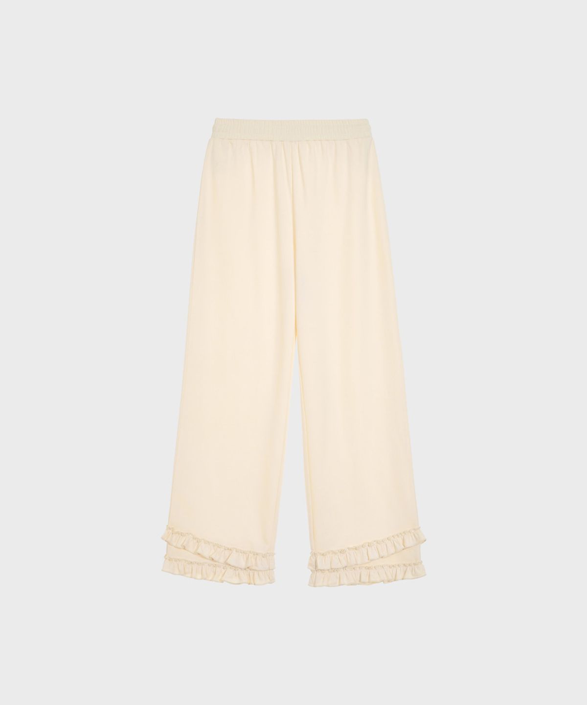알키알카(ALKI ALKA) Tiered Ruffle Pants (Butter)