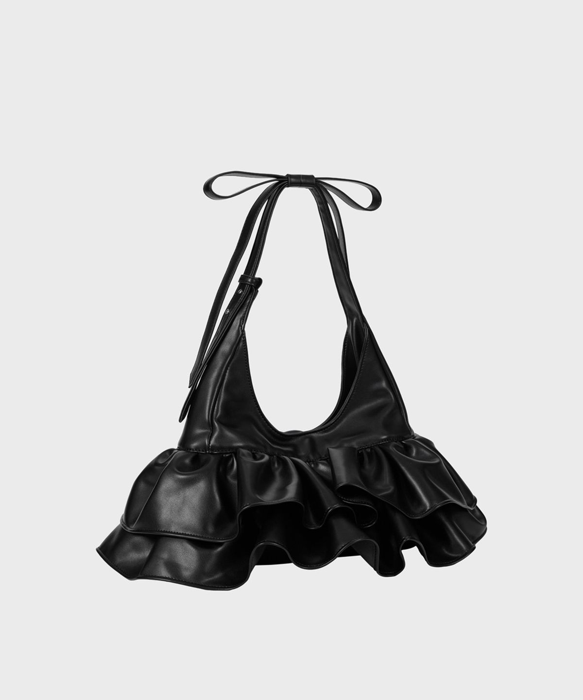 알키알카(ALKI ALKA) Rivv Ruffle Bag (Black)