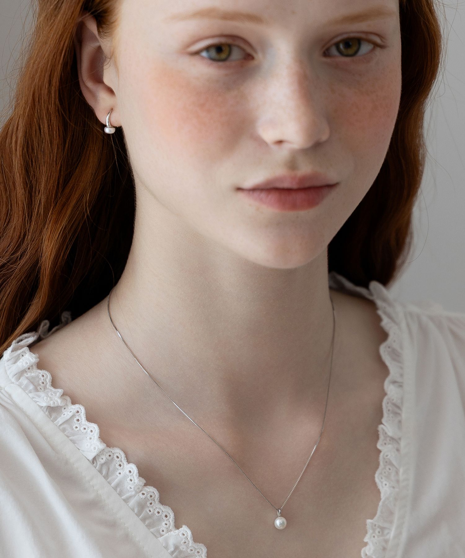 【TATIANA】(Silver925) One Point Freshwater Pearl Necklace MUSINSA | TATIANA (Silver 925) One-point freshwater pearl