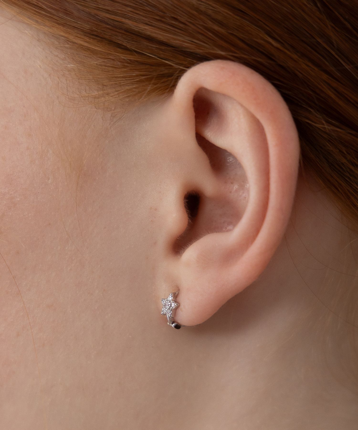 TATIANA☆[SILVER925] Crystal Inside Hoop Earring MUSINSA | TATIANA (Silver 925) Crystal Starlet Hoop Earrings