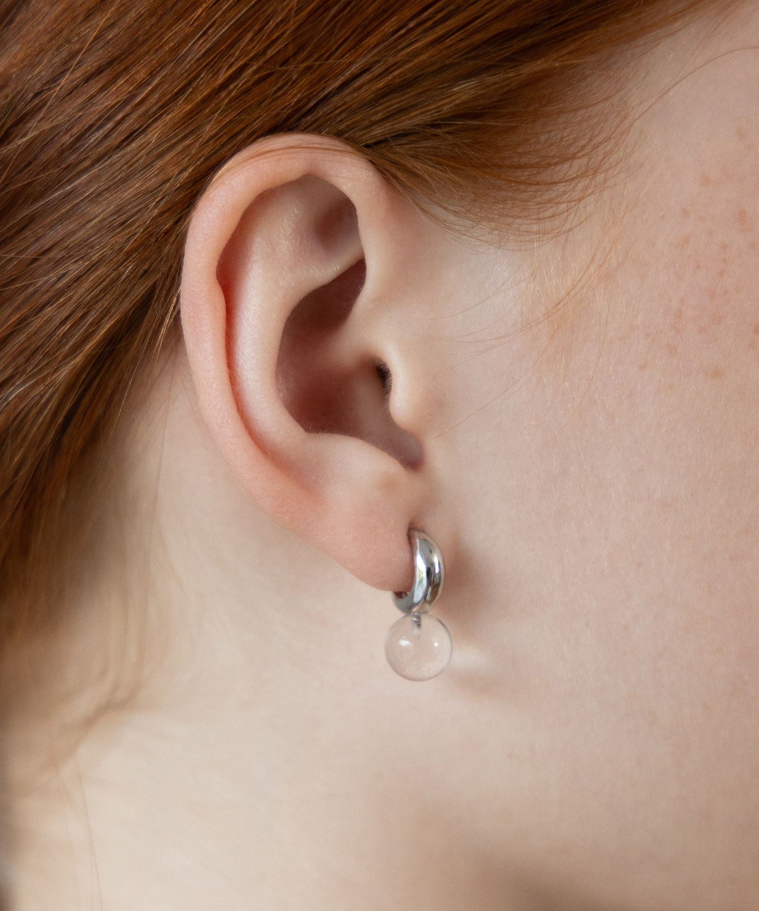 TATIANA☆[silver925] Crescent Clear Quartz earrings ピアス MUSINSA | TATIANA (Silver 925) Crescent Clear Quartz
