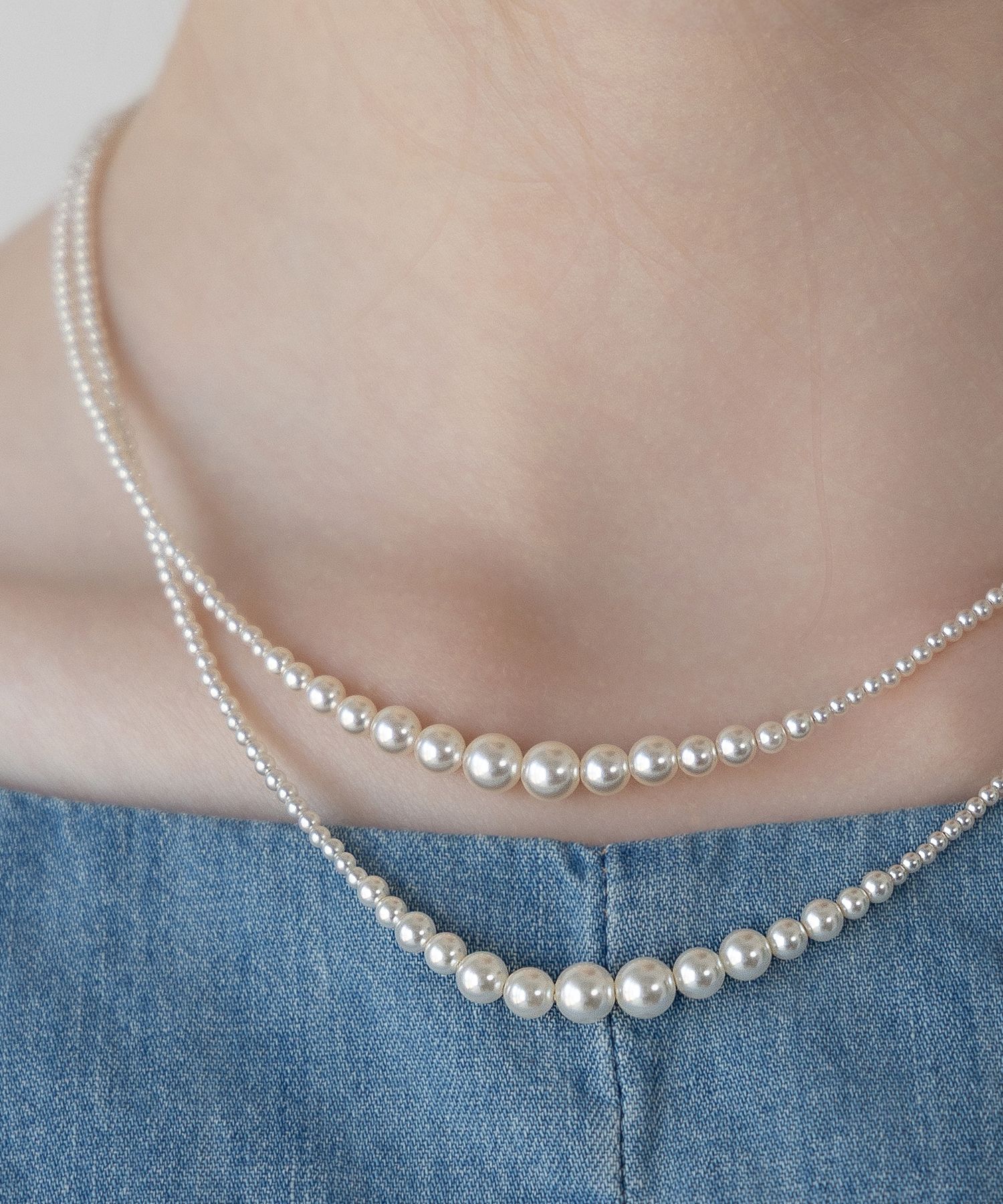 【TATIANA】Styling Pearl Maxi Long Necklace ネックレス MUSINSA公式 | TATIANA Pearl Layer Maxi Long Necklace NZ2480
