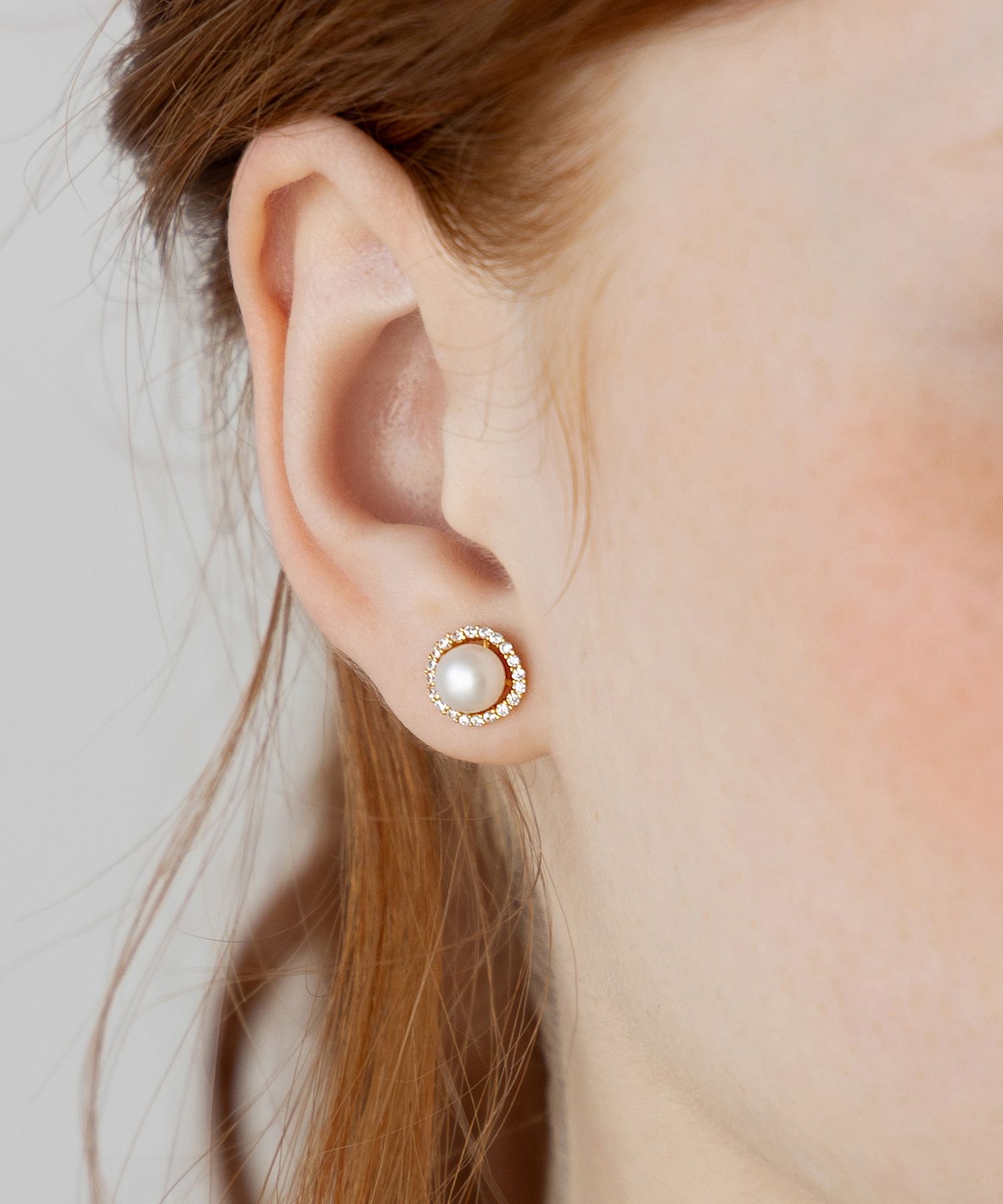 MUSINSA | TATIANA (Silver 925) Grace Pearl Jewel Stud