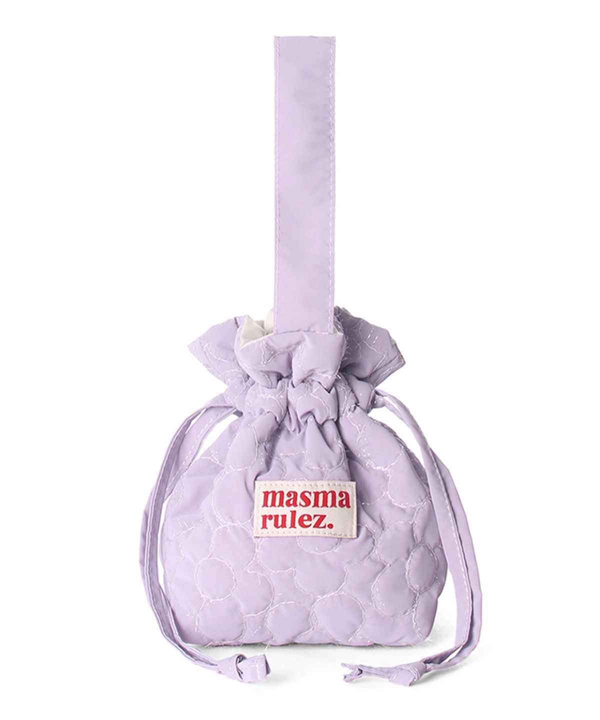 마스마룰즈(MASMARULEZ) Handle string bag_Shiny flower Lavender
