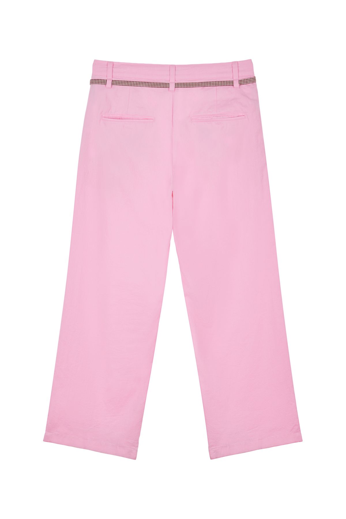 다이닛(DEINET) DEINET CHECK STRING PANTS IN PINK