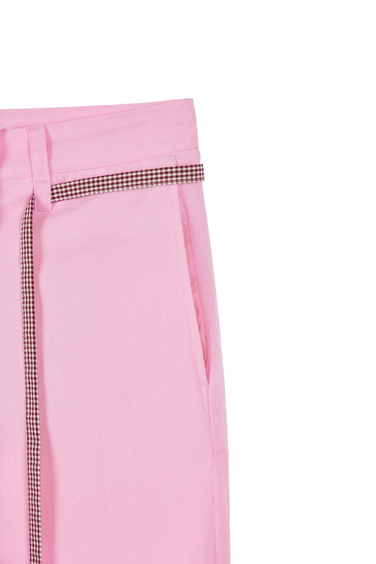 다이닛(DEINET) DEINET CHECK STRING PANTS IN PINK