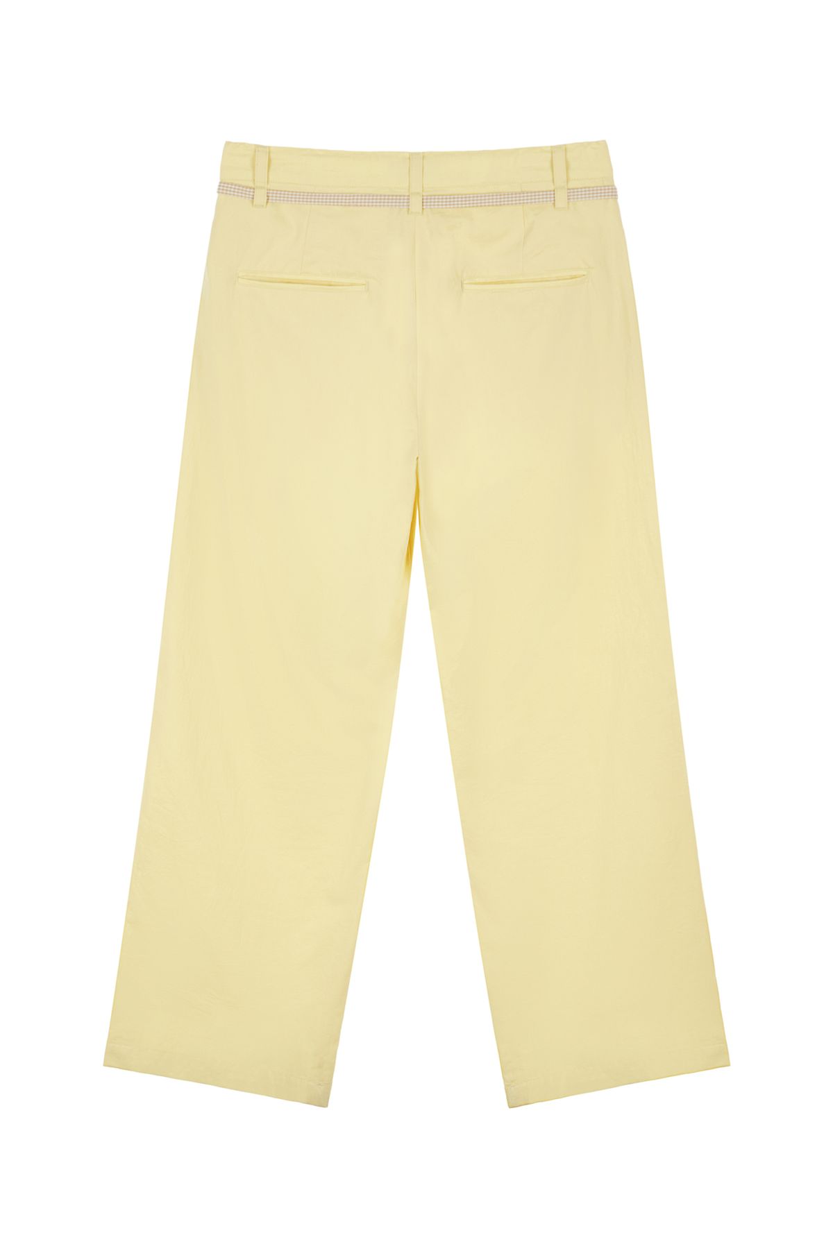 다이닛(DEINET) DEINET CHECK STRING PANTS IN YELLOW