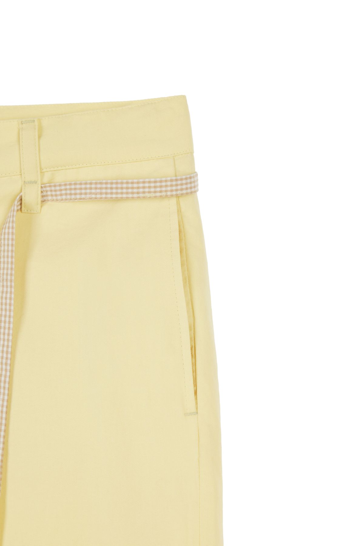 다이닛(DEINET) DEINET CHECK STRING PANTS IN YELLOW