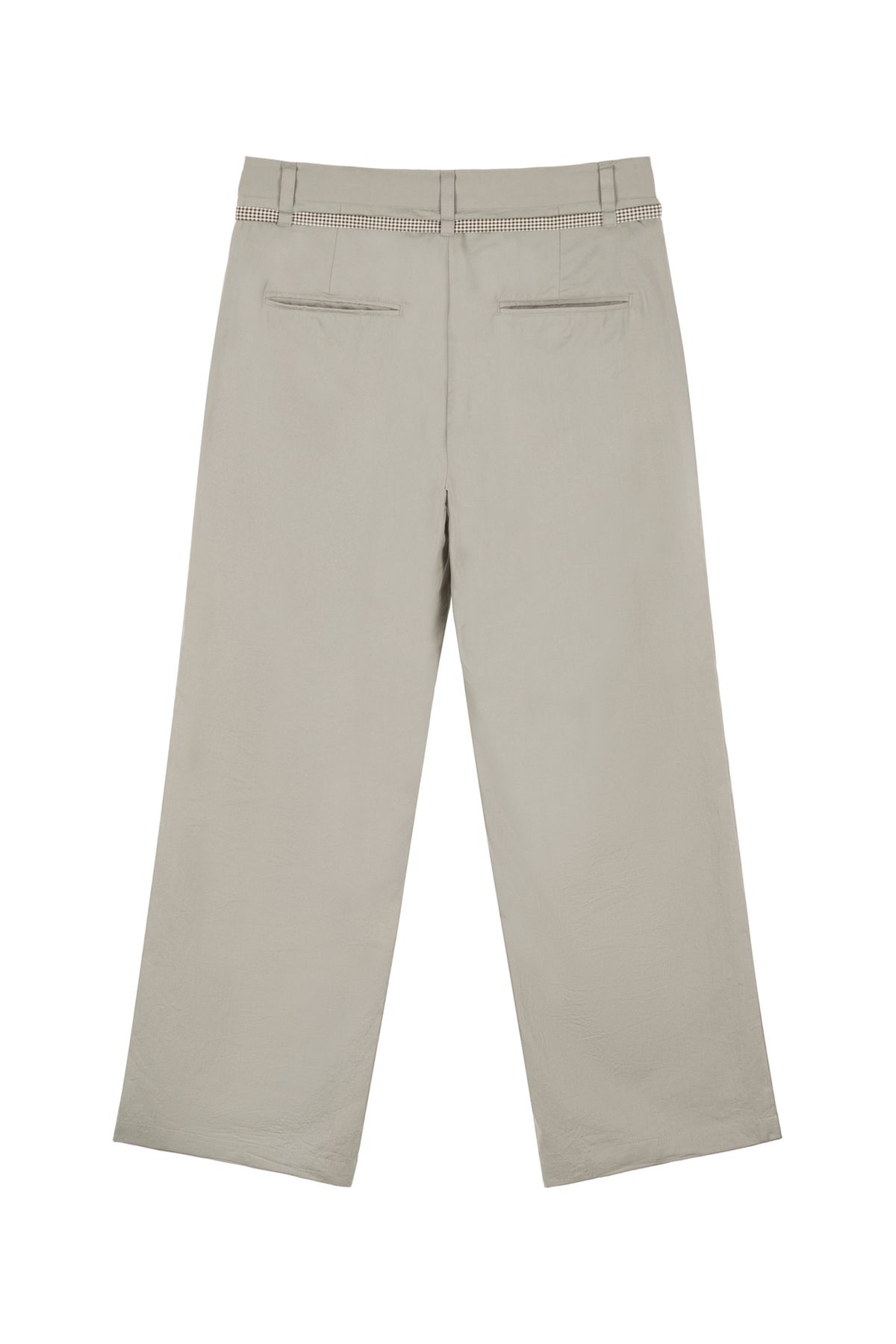다이닛(DEINET) DEINET CHECK STRING PANTS IN BEIGE