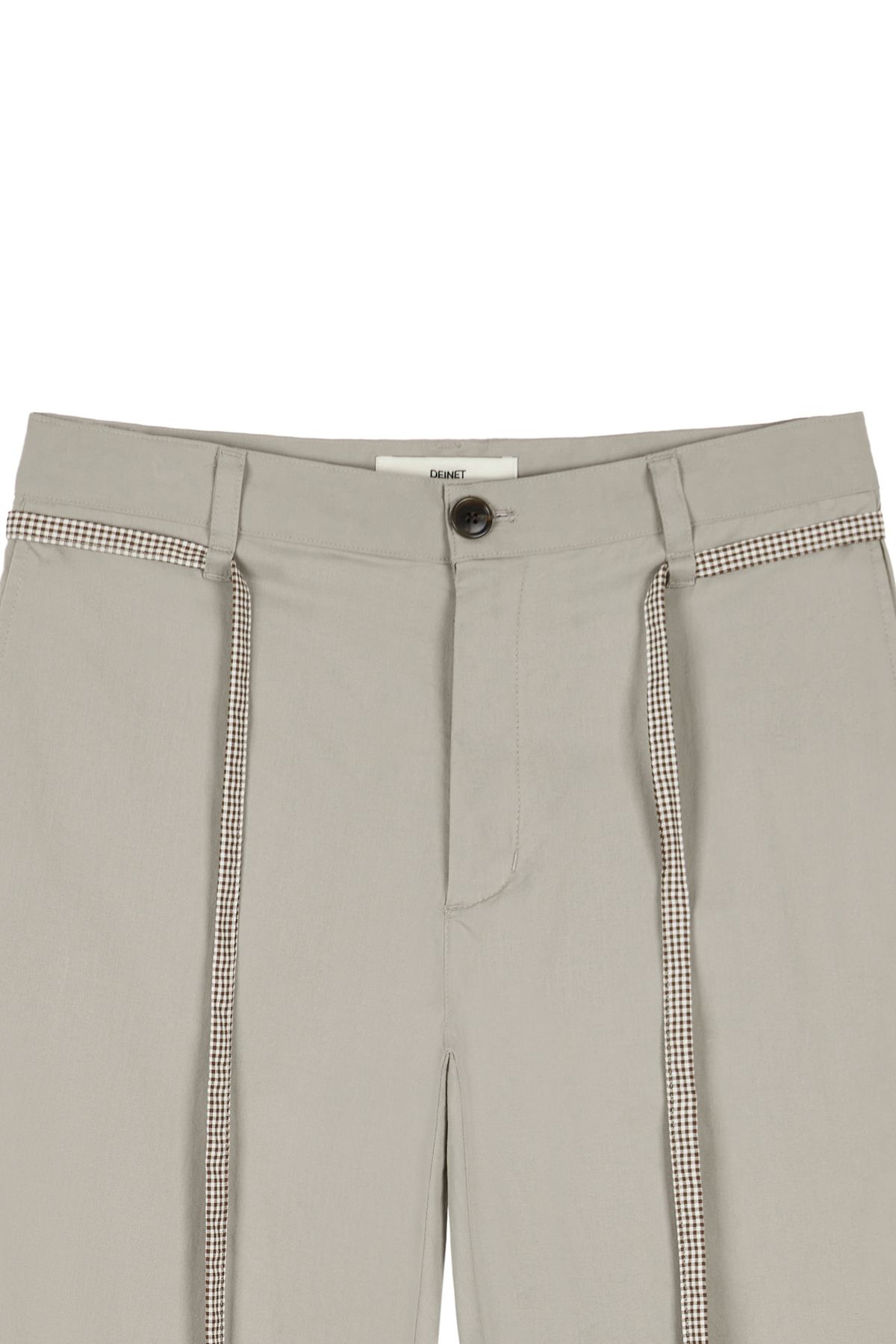 다이닛(DEINET) DEINET CHECK STRING PANTS IN BEIGE