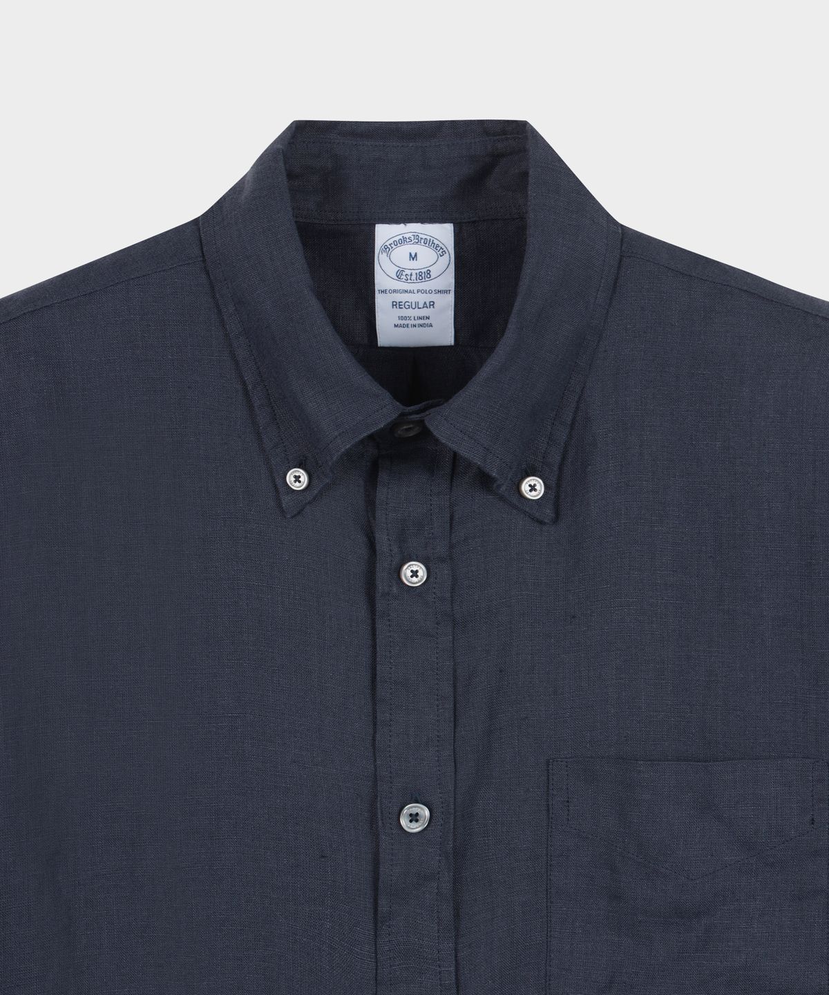 브룩스 브라더스(BROOKS BROTHERS) 베어드 맥넛 아이리쉬 린넨 셔츠 (네이비) (BBTHMM0012QFM)