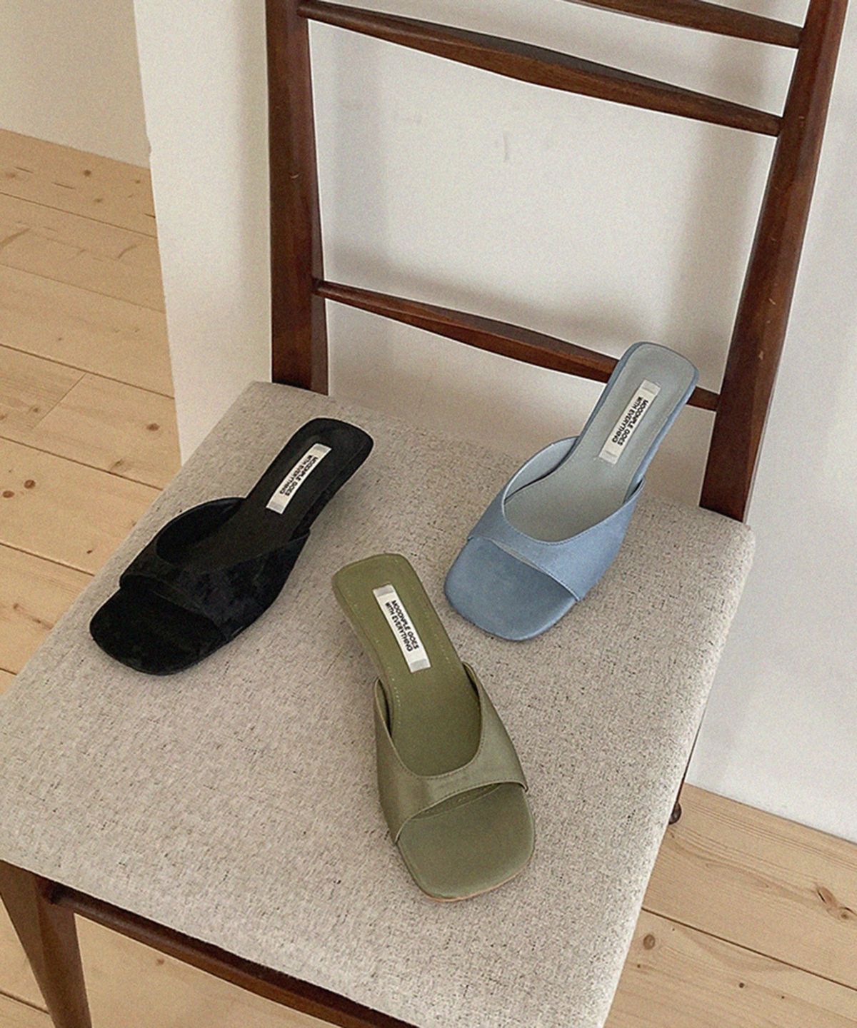 무드앤플(MOODNPLE) rowmim mule 심플 슬리퍼 4cm 3color