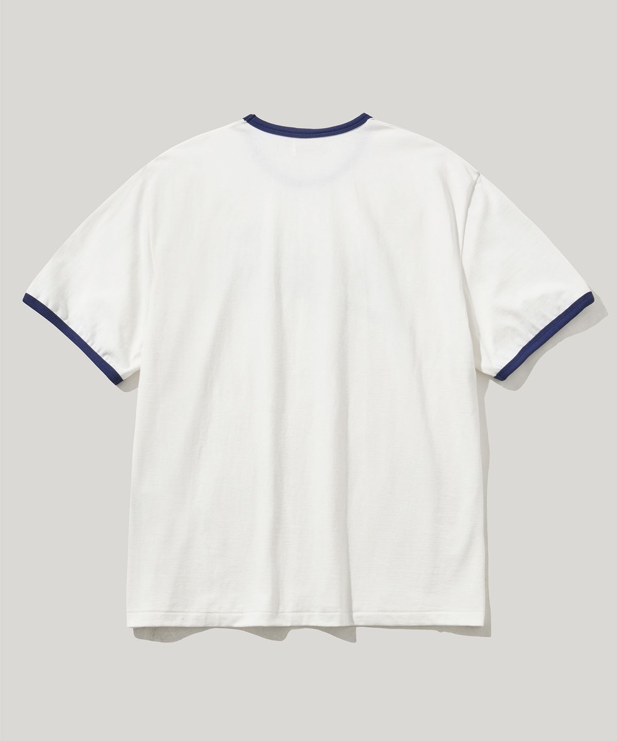 러스틱클럽(RUSTICCLUB) RC RUSTIC ROPE RINGER T-SHIRT_WHITE/NAVY
