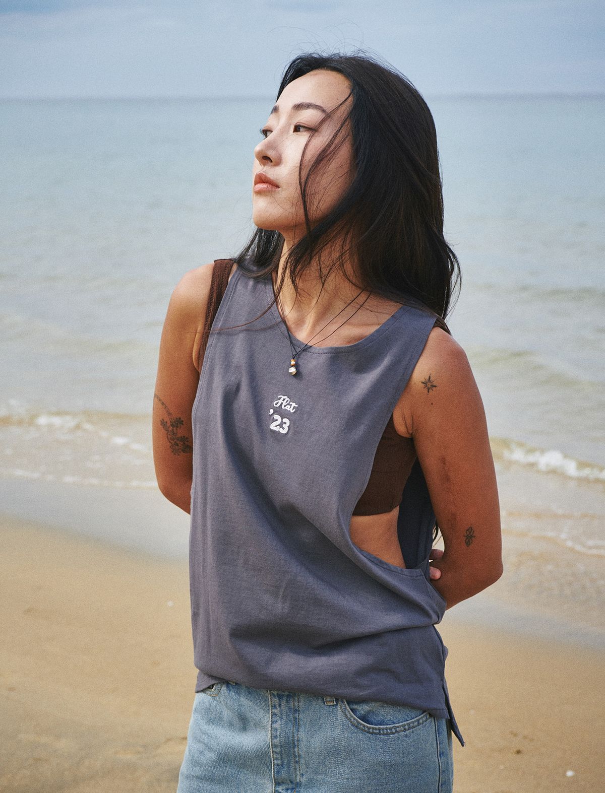 플랫웨이브 인 서울(FLATWAVE IN SEOUL) Kiva Womens Muscle Charcoal