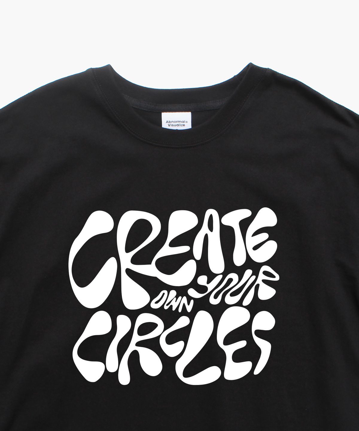 앱놀머씽(ABNORMALTHING) CIRCLES 오버핏 티셔츠 블랙 (CIRCLES T-SHIRT BLACK)