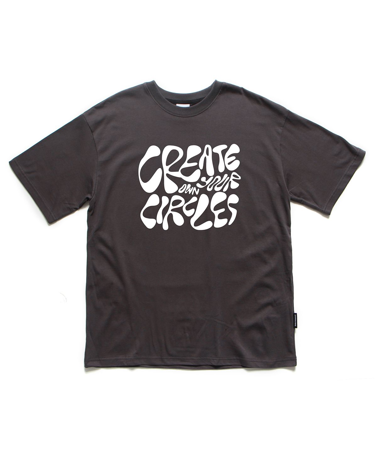 앱놀머씽(ABNORMALTHING) CIRCLES 오버핏 티셔츠 블랙 (CIRCLES T-SHIRT BLACK)
