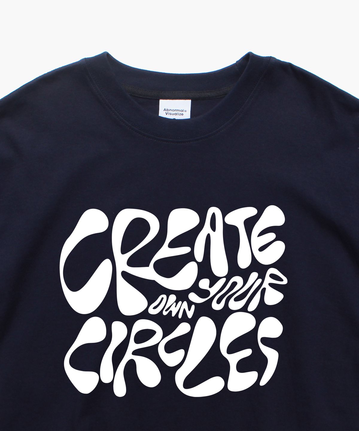 앱놀머씽(ABNORMALTHING) CIRCLES 오버핏 티셔츠 네이비 (CIRCLES T-SHIRT NAVY)