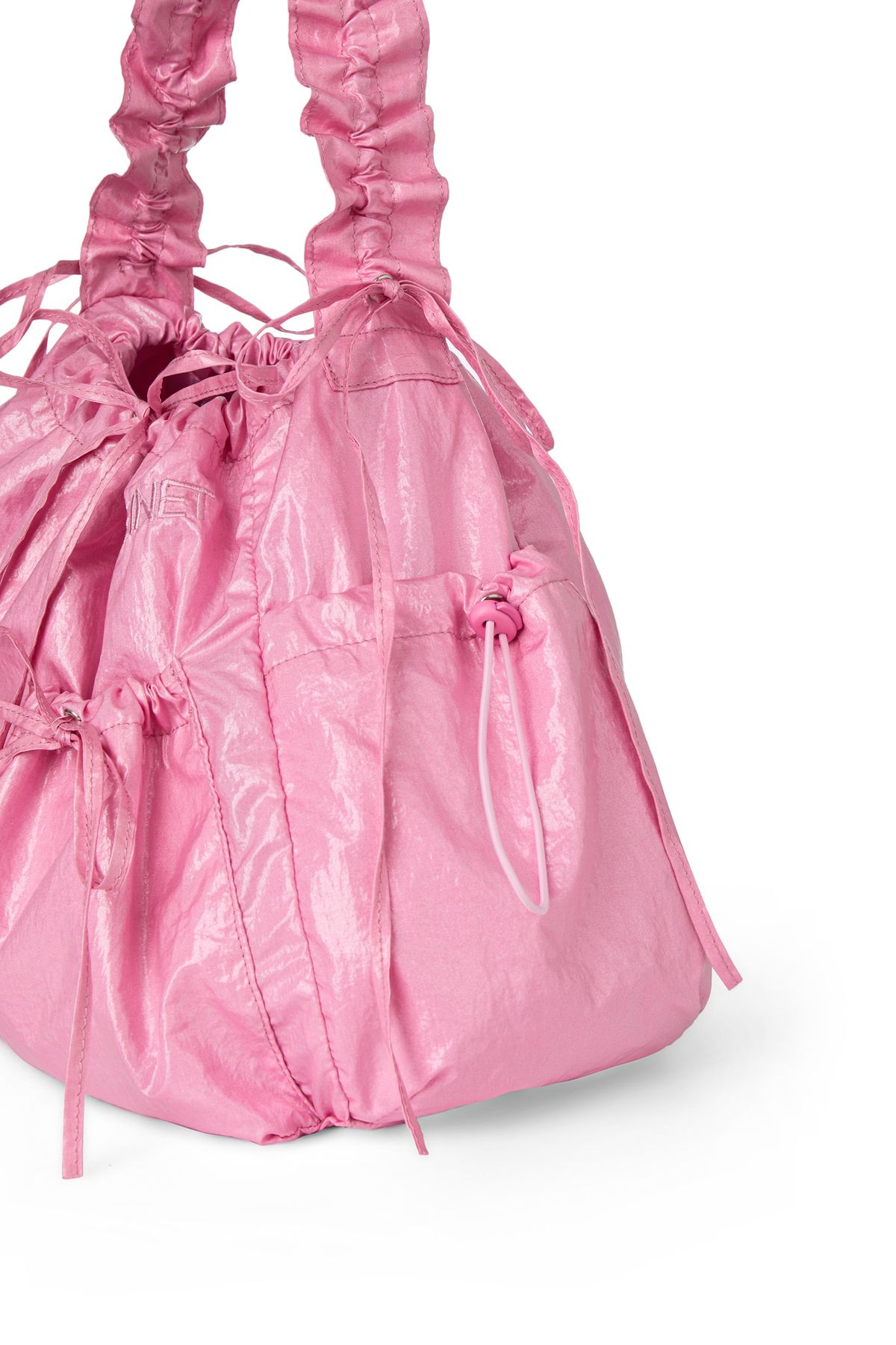 다이닛(DEINET) DEINET COATING SHIRRING BAG IN PINK