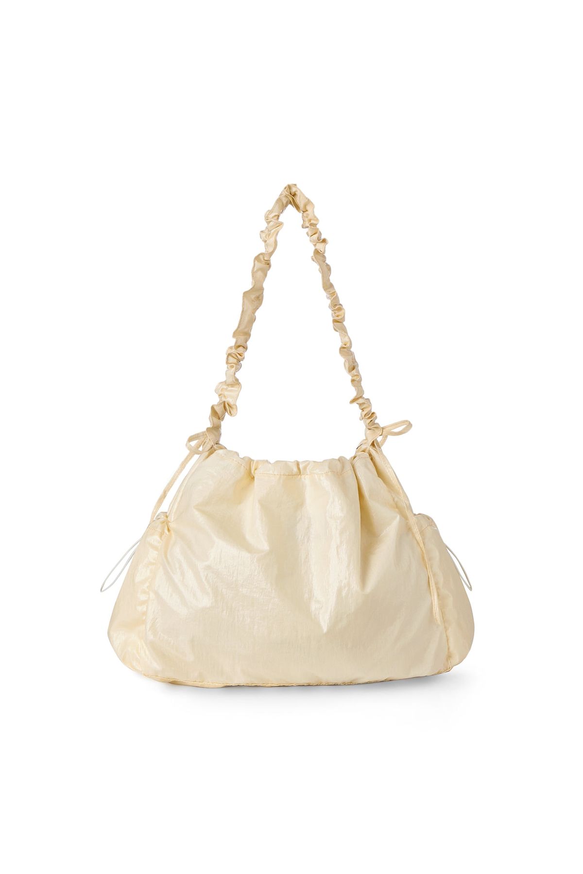 다이닛(DEINET) DEINET COATING SHIRRING BAG IN CREAM