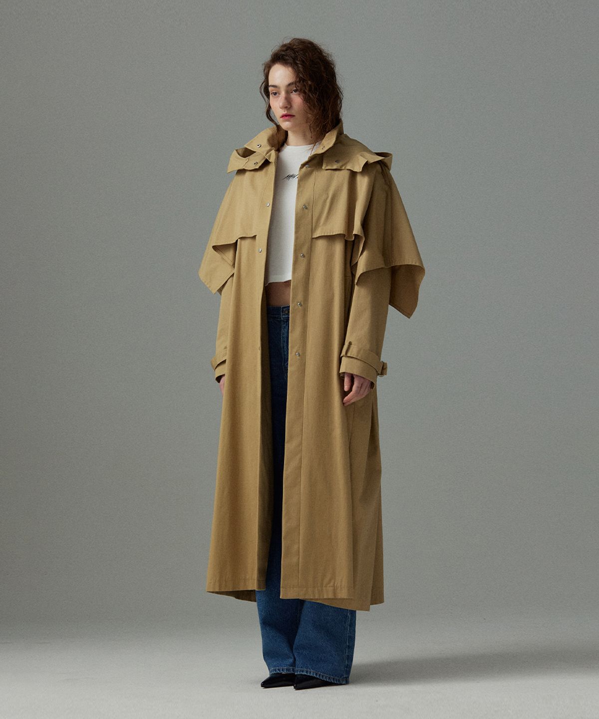 므아므(MMAM) Pleated long trench coat