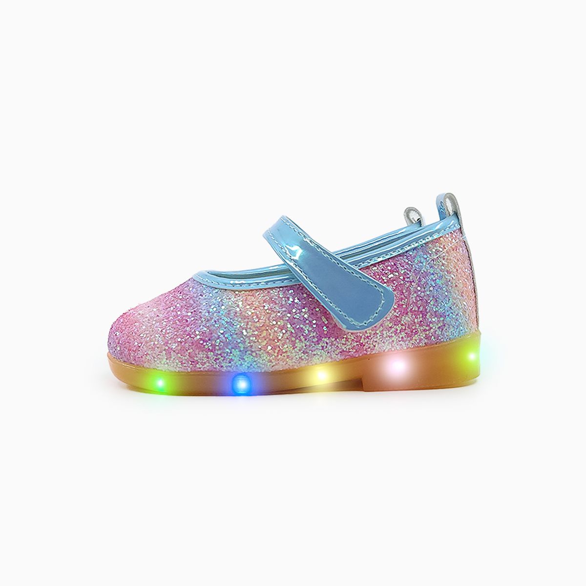 베이비솔(BABYSOLE) 줄리엣글리터LED플랫