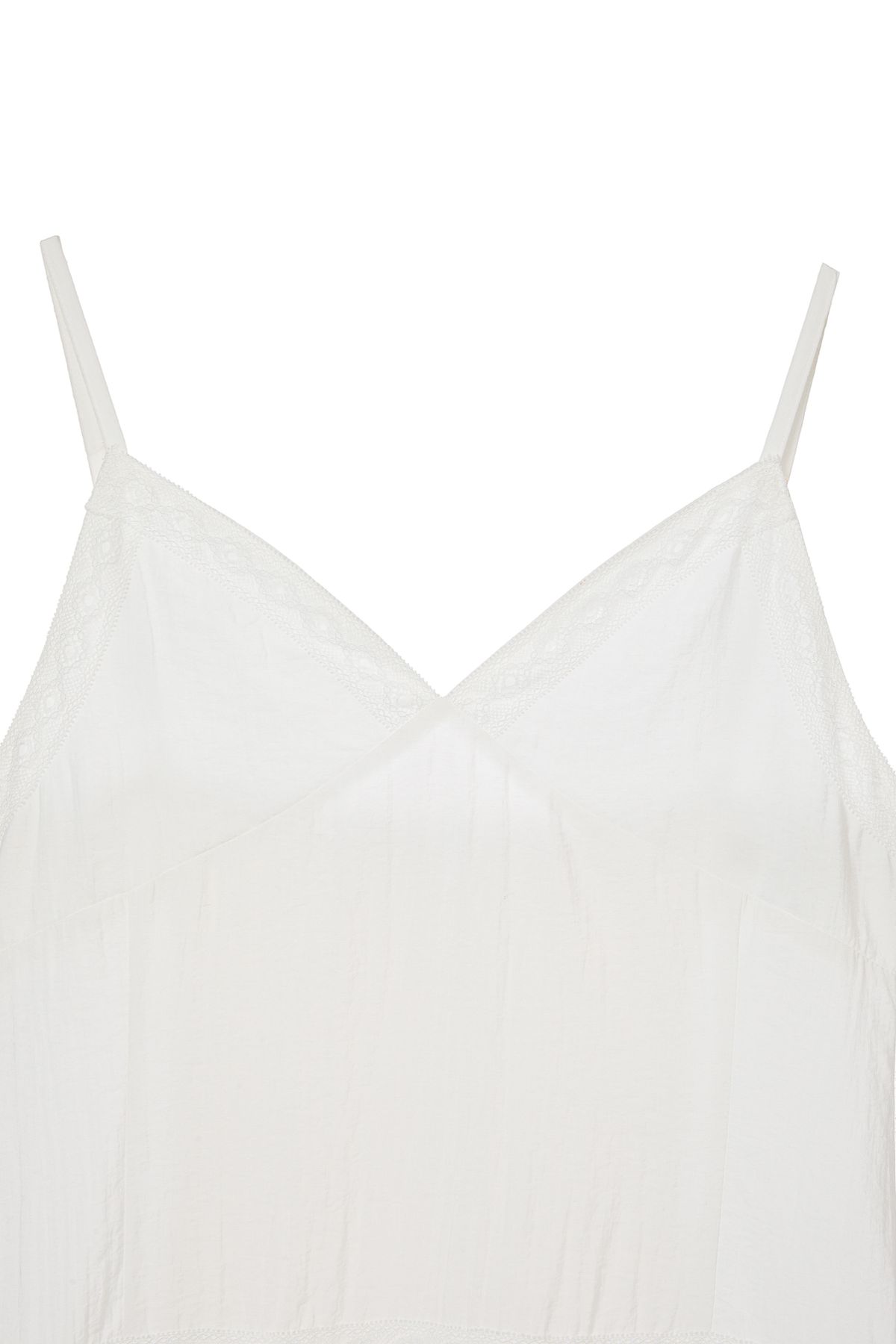 다이닛(DEINET) DEINET SHIRRING SLEEVELESS DRESS IN WHITE