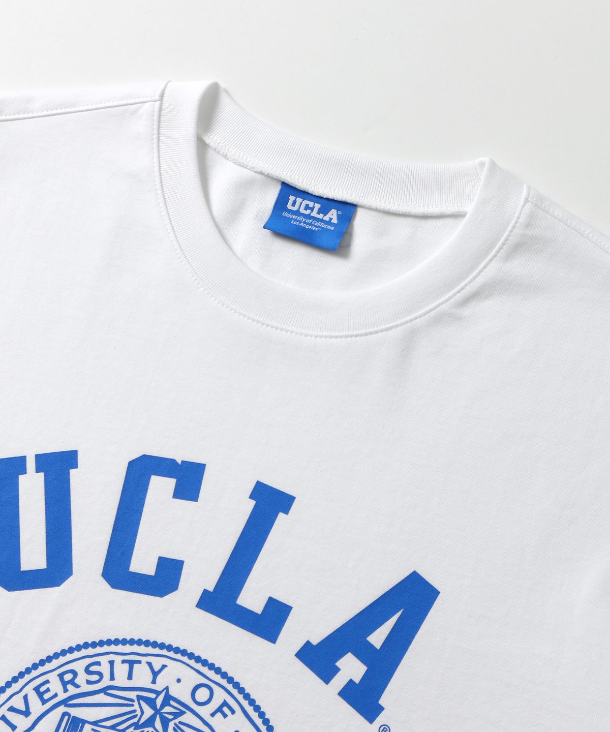 유씨엘에이(UCLA) 남녀공용 캘리포니아 캠퍼스 로고 반팔 티셔츠[WHITE](UB7ST80)