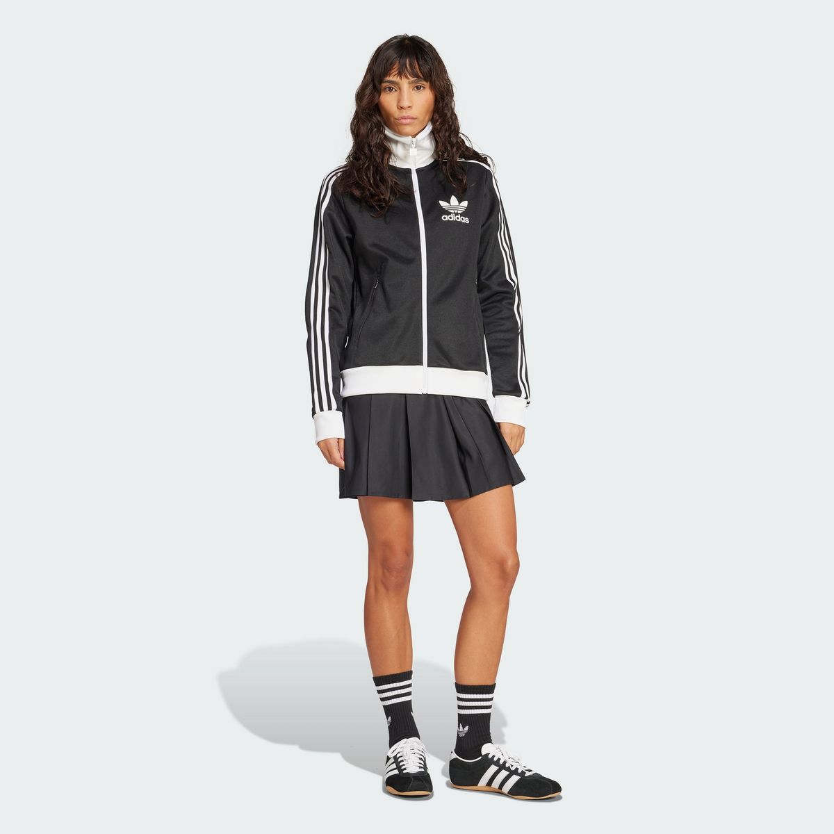 아디다스(ADIDAS) 베켄바우어 트랙탑 - 블랙:화이트 / HZ3743