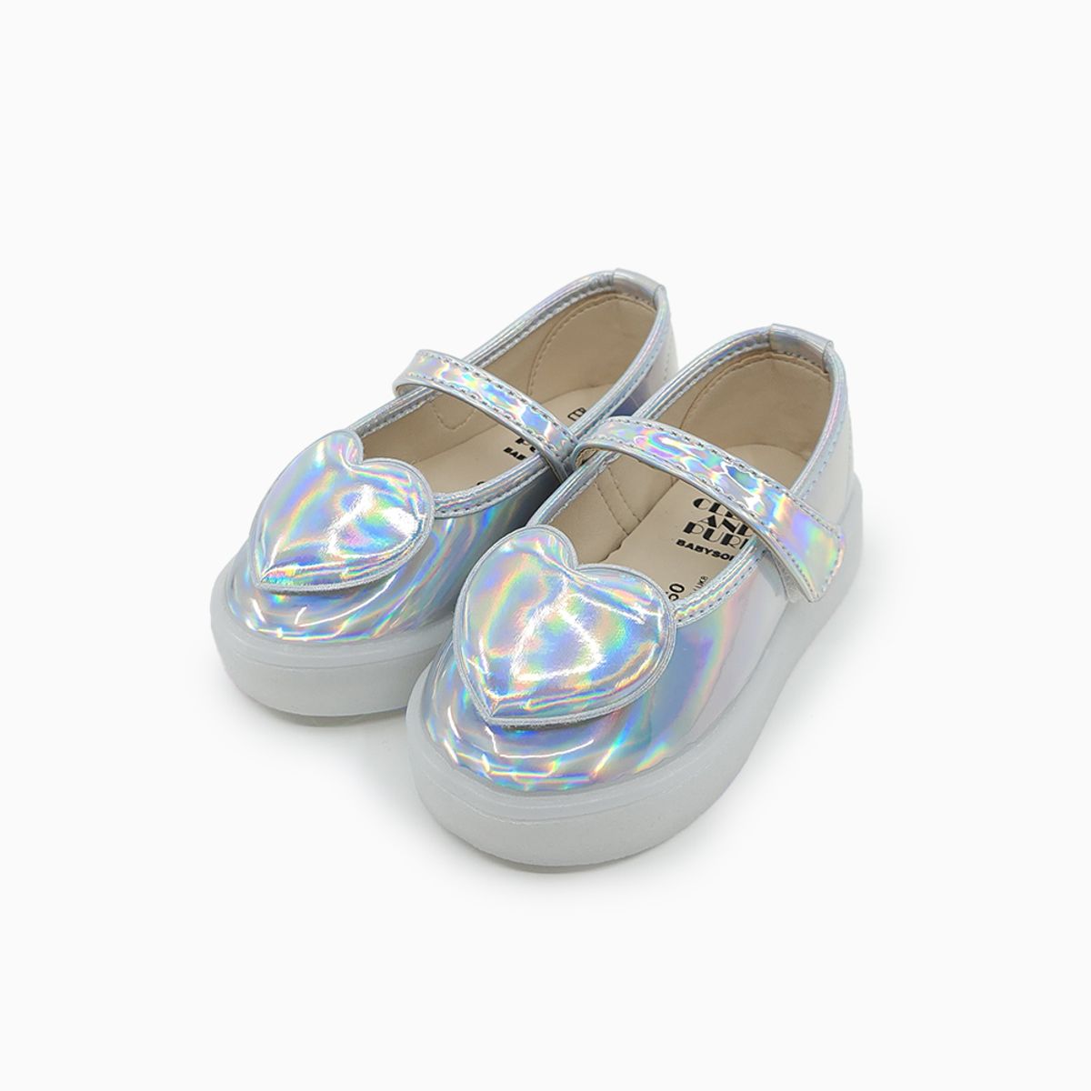 베이비솔(BABYSOLE) 오로라하트LED메리제인