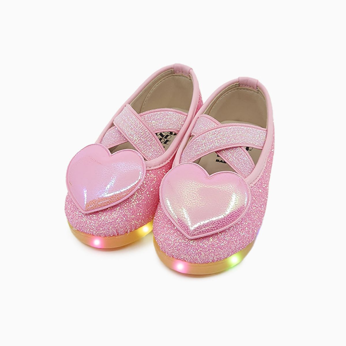 베이비솔(BABYSOLE) 발레리나글리터LED구두