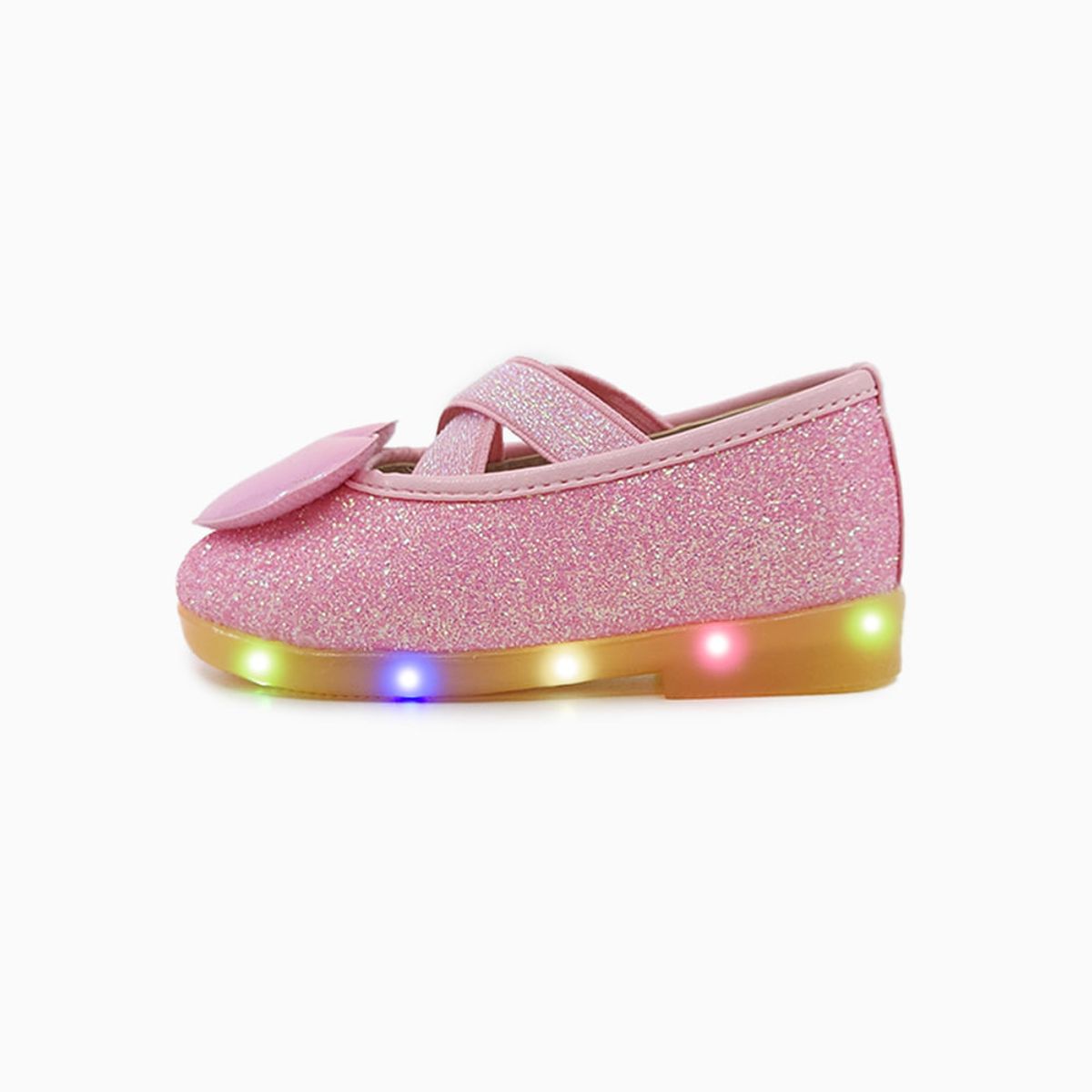 베이비솔(BABYSOLE) 발레리나글리터LED구두