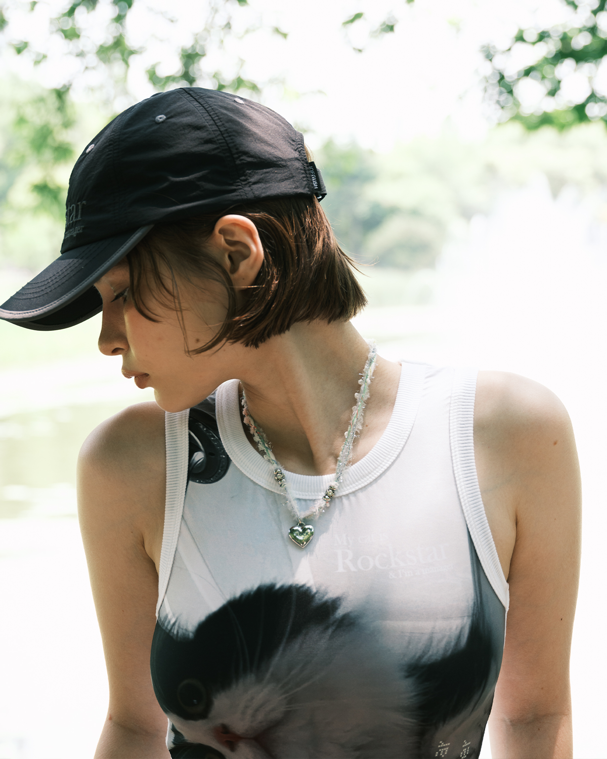조거쉬(JOEGUSH) Rockstar Training Nylon cap (Black)