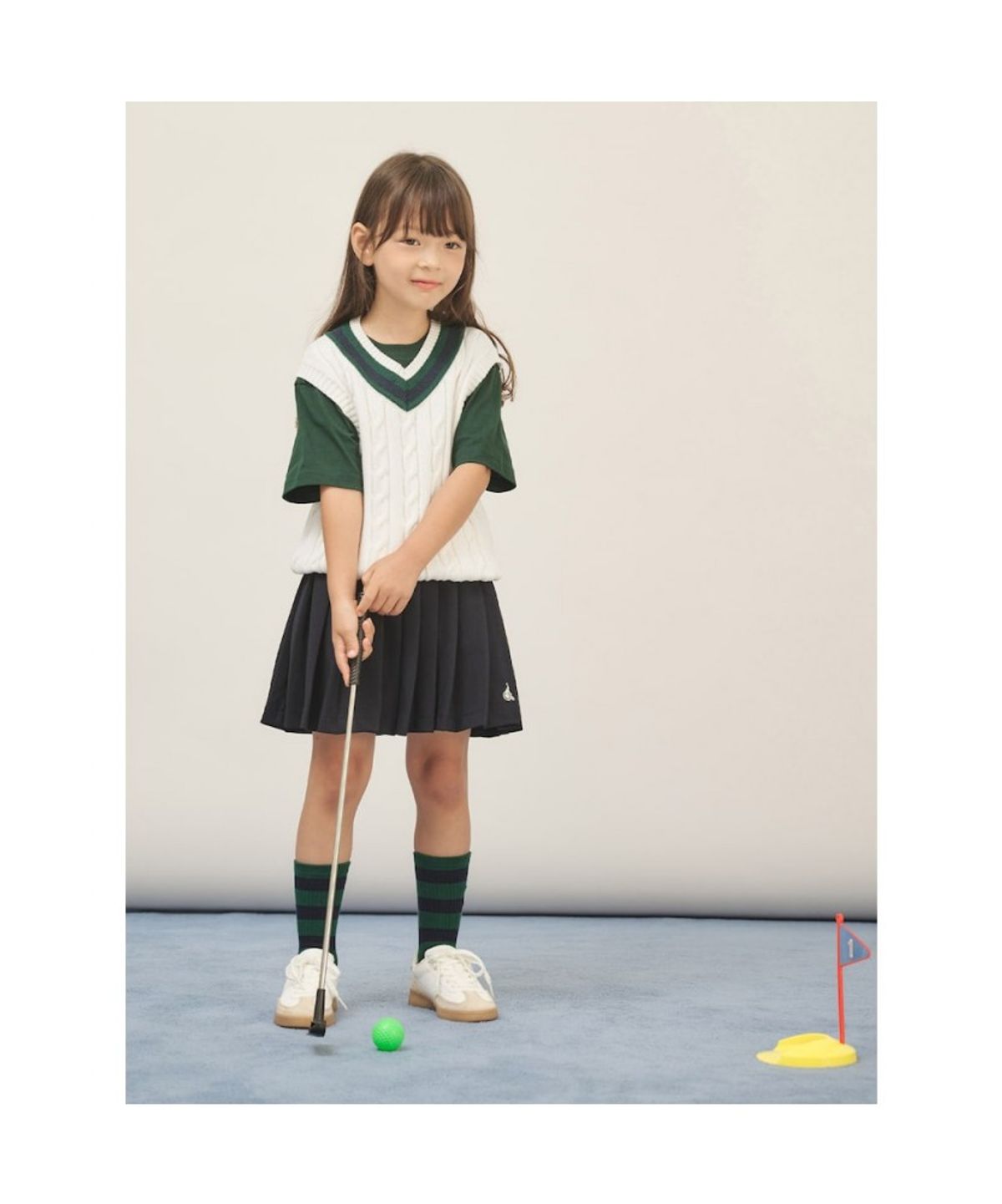 빈폴 키즈(BEANPOLE KIDS) 면 케이블 크리켓 베스트 - 아이보리 (BI5751U010) (BI5751U010) (BI5751U010)