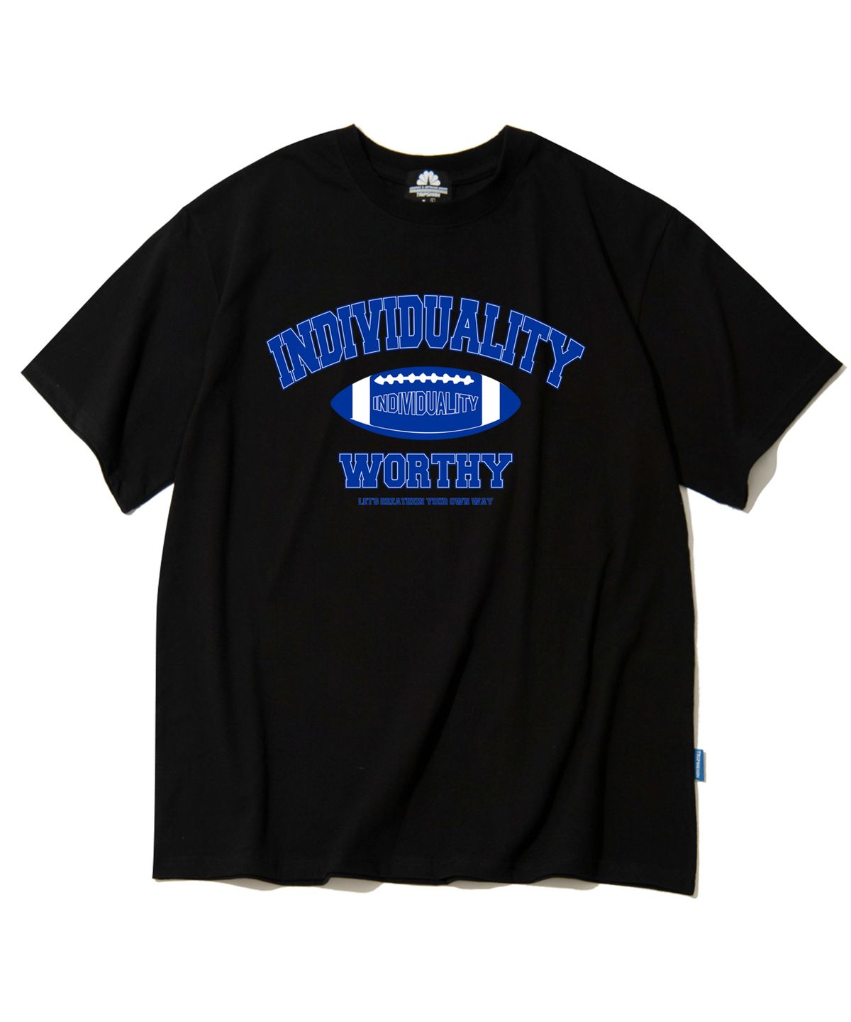 트립션(TRIPSHION) Blue Varsity Rugby 그래픽 티셔츠 - 8 컬러