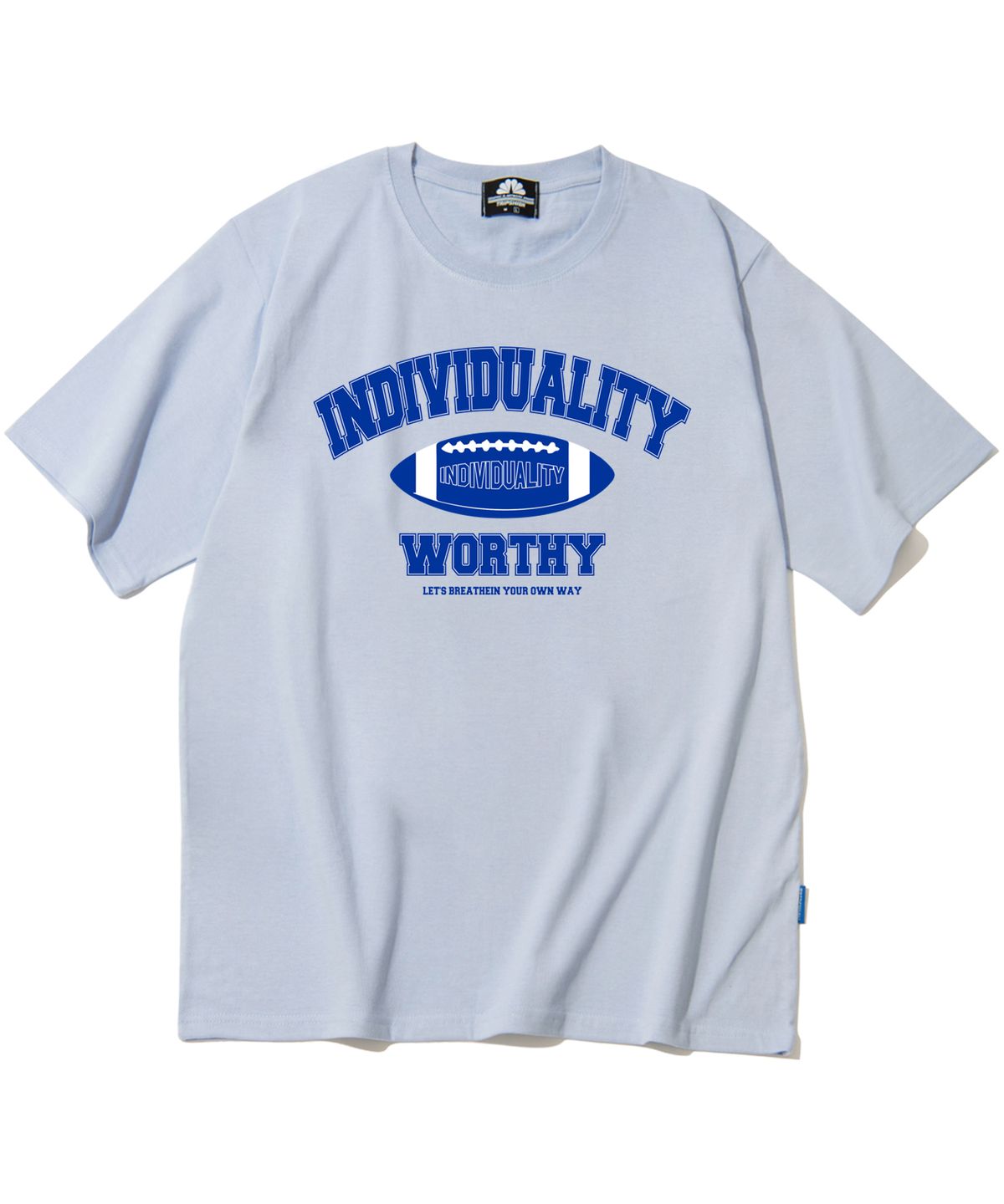 트립션(TRIPSHION) Blue Varsity Rugby 그래픽 티셔츠 - 8 컬러